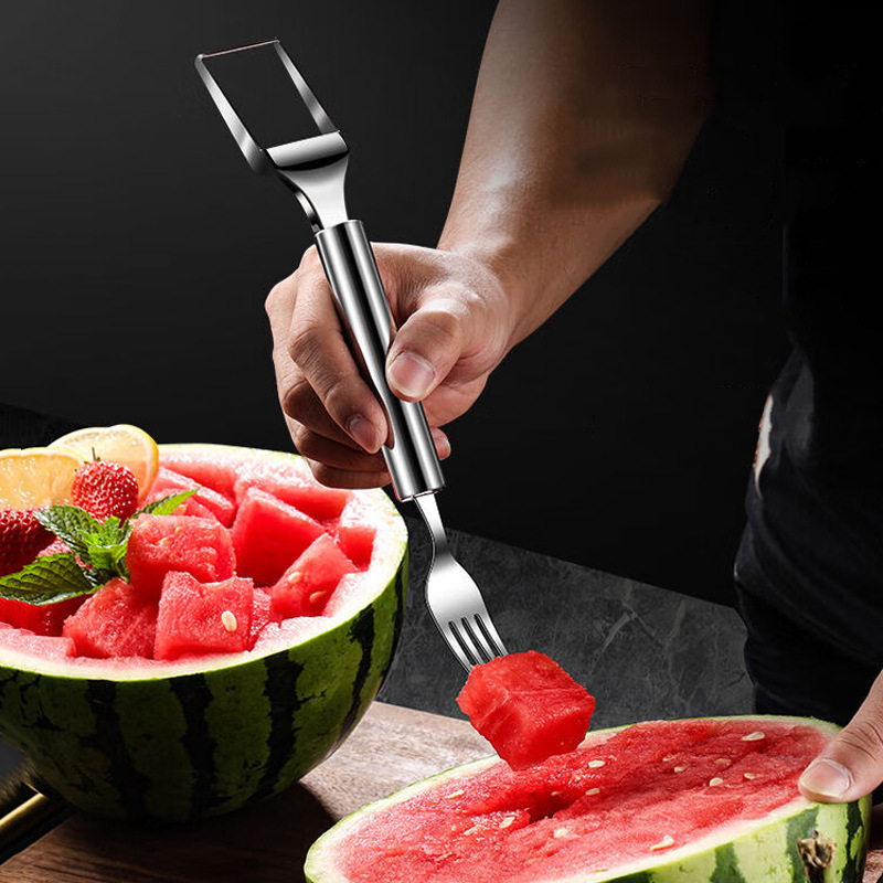 Watermelon Slicer Cutter - Stainless Steel Watermelon Cutting Tool Functional