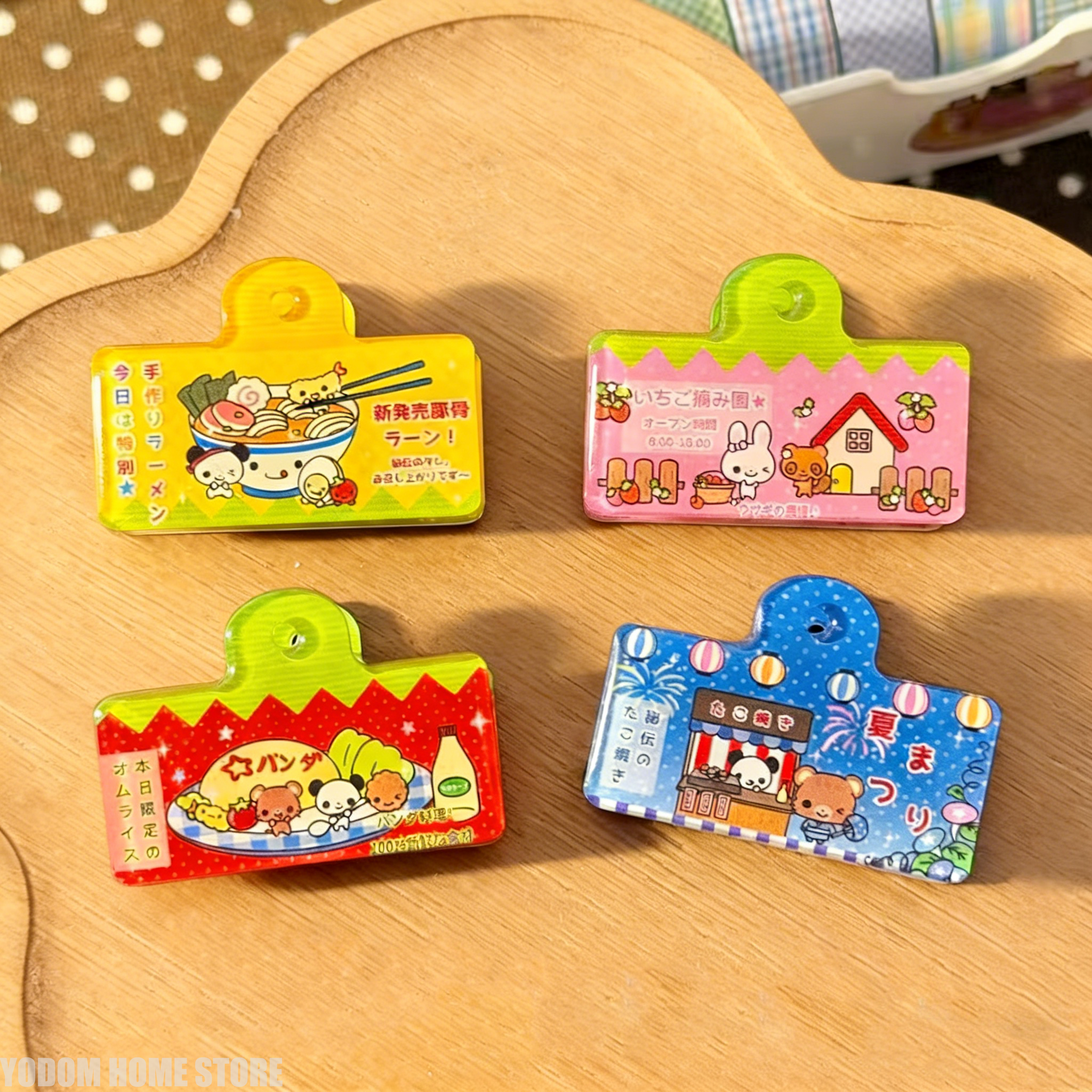 Kitchen Gadgets Vintage - 4pcs Vintage Japanese Cute Animals Clip
