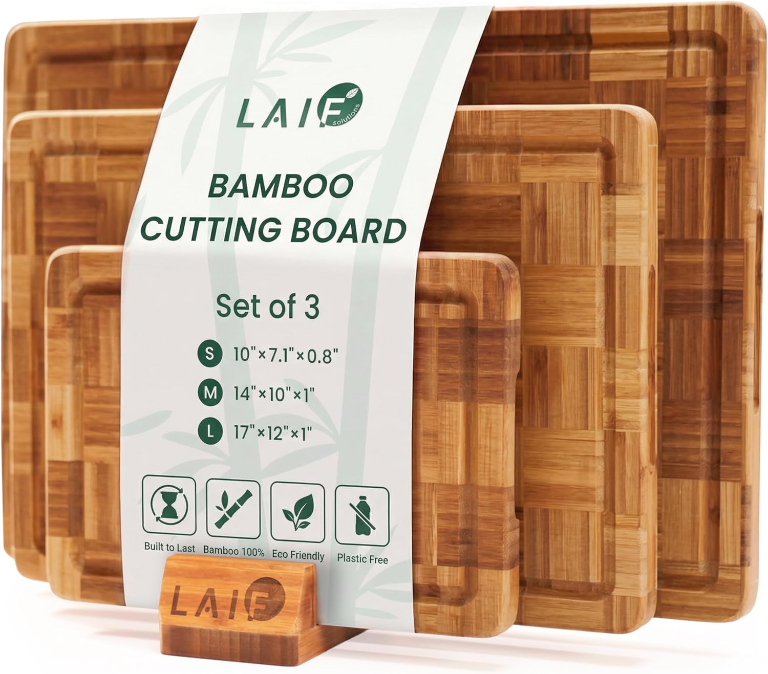 Bamboo Cutting Board - Premium Carbonized Bamboo Cutting Boards –