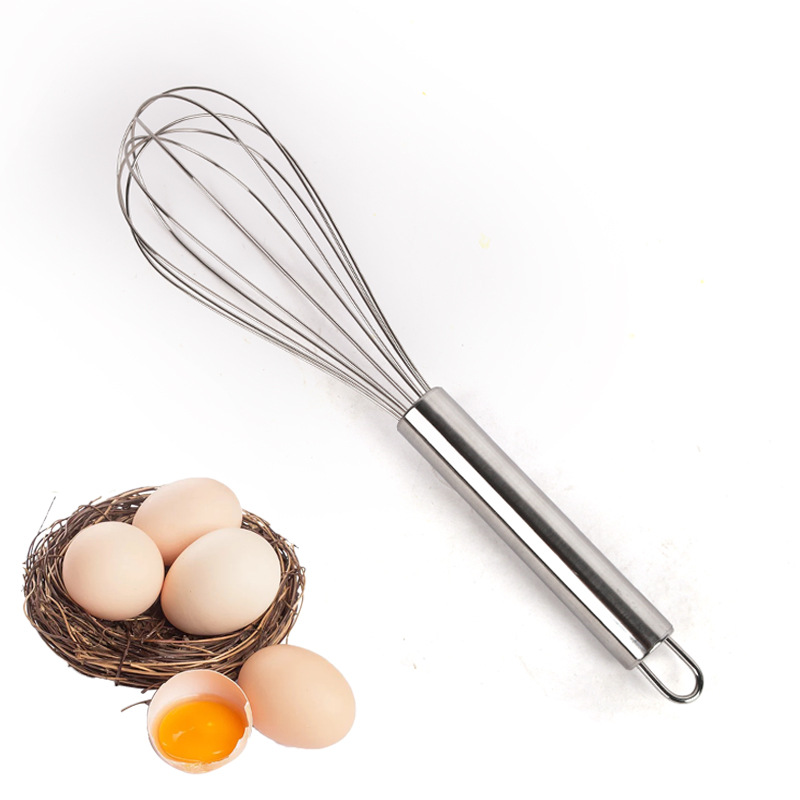 Kitchen Gadgets Mixer - 8/10/12 Inch Stainless Steel Egg Whisk