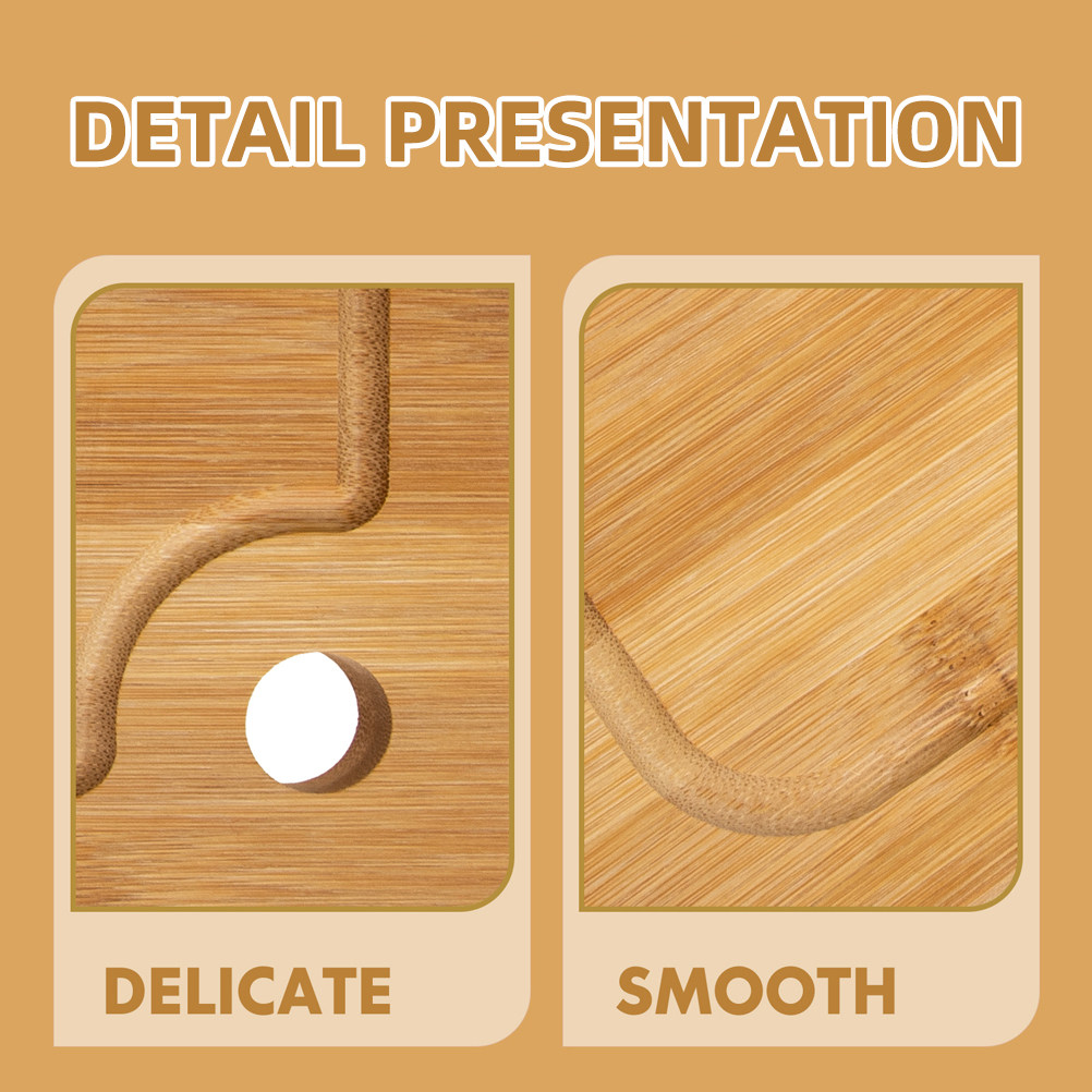 Bamboo Cutting Board - Premium Bamboo Cutting Board Heavy-Duty Multi-Function