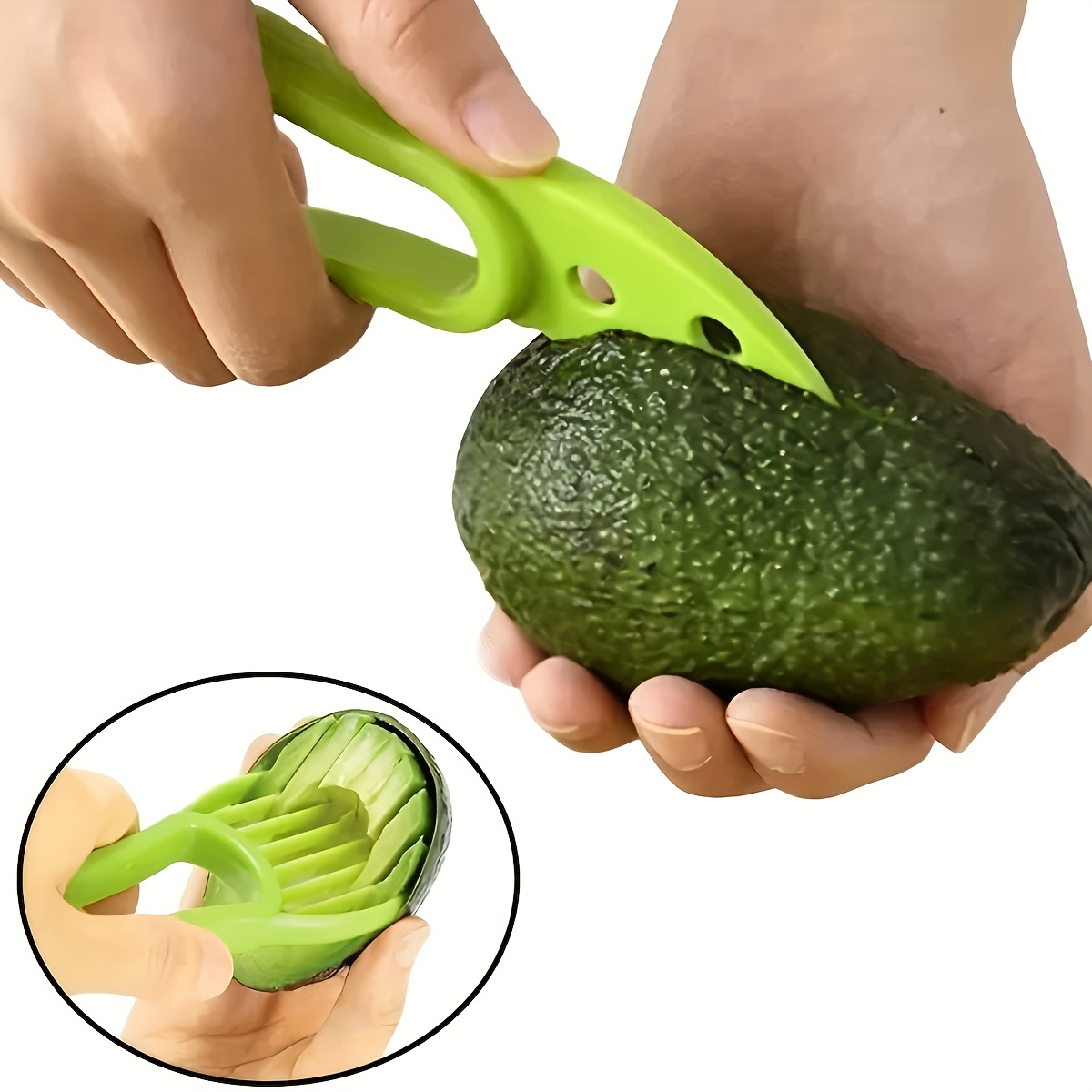 Kitchen Gadgets That Are Useful - 1pc 2 In 1 Avocado Cutter