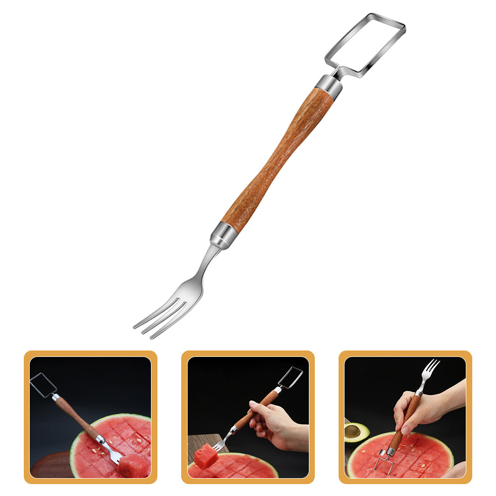 Watermelon Slicer Cutter - 2 in 1 Watermelon Fork Slicer