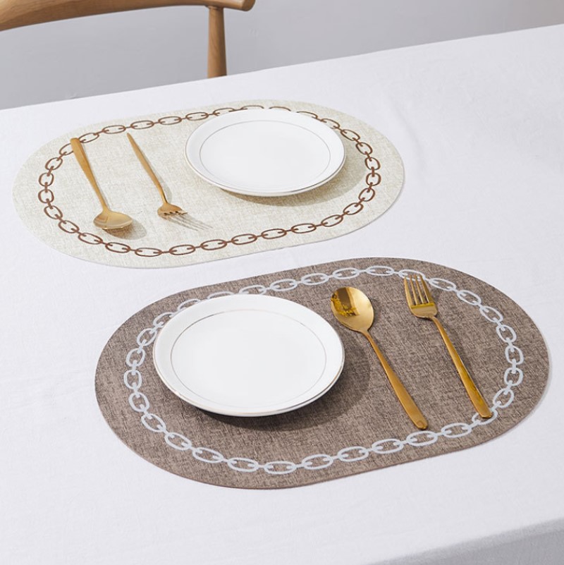 Oval Table Placemat Faux Leath – Kitchen Gadgets Luxury Bewertung und Preis