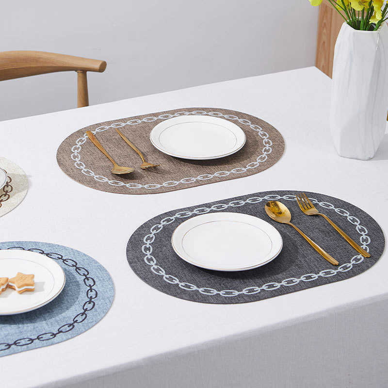 Oval Table Placemat Faux Leath – Kitchen Gadgets Luxury Bewertung und Preis