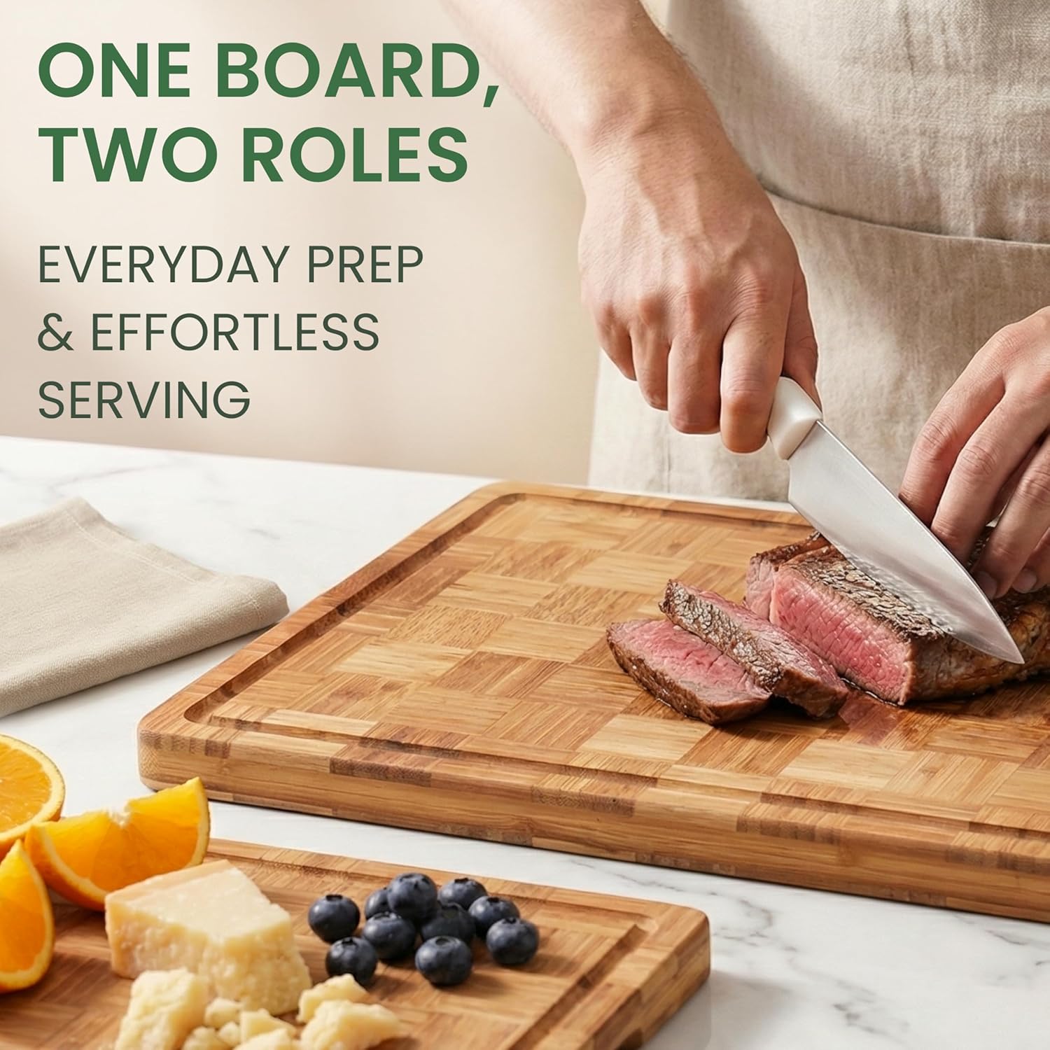 Premium Carbonized Bamboo Cutt – Bamboo Cutting Board Bewertung und Preis
