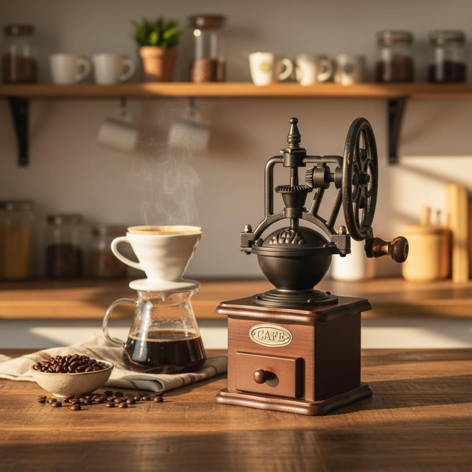 Manual Amusement Wheel Coffee  – Kitchen Gadgets Vintage Bewertung und Preis