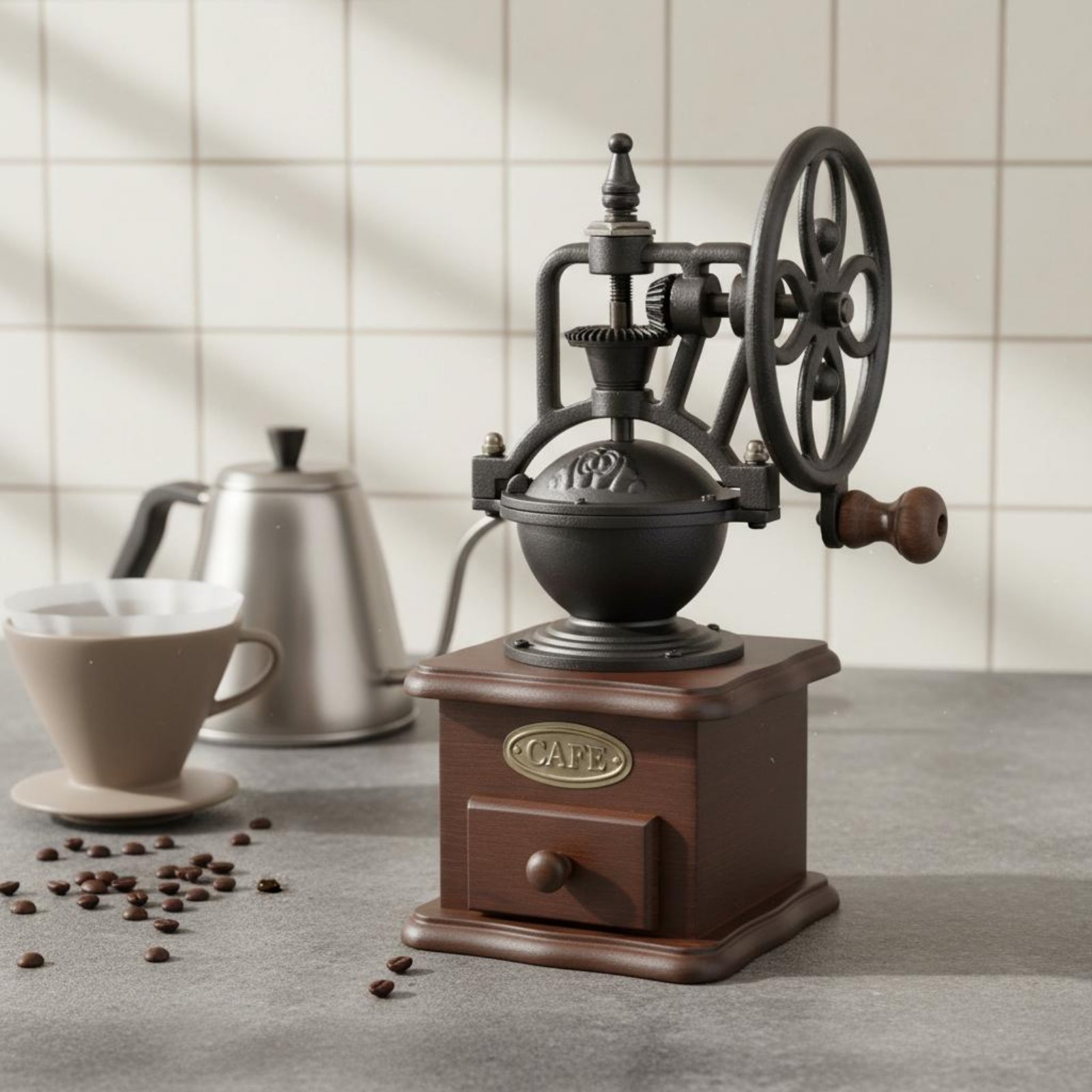 Manual Amusement Wheel Coffee  – Kitchen Gadgets Vintage Bewertung und Preis