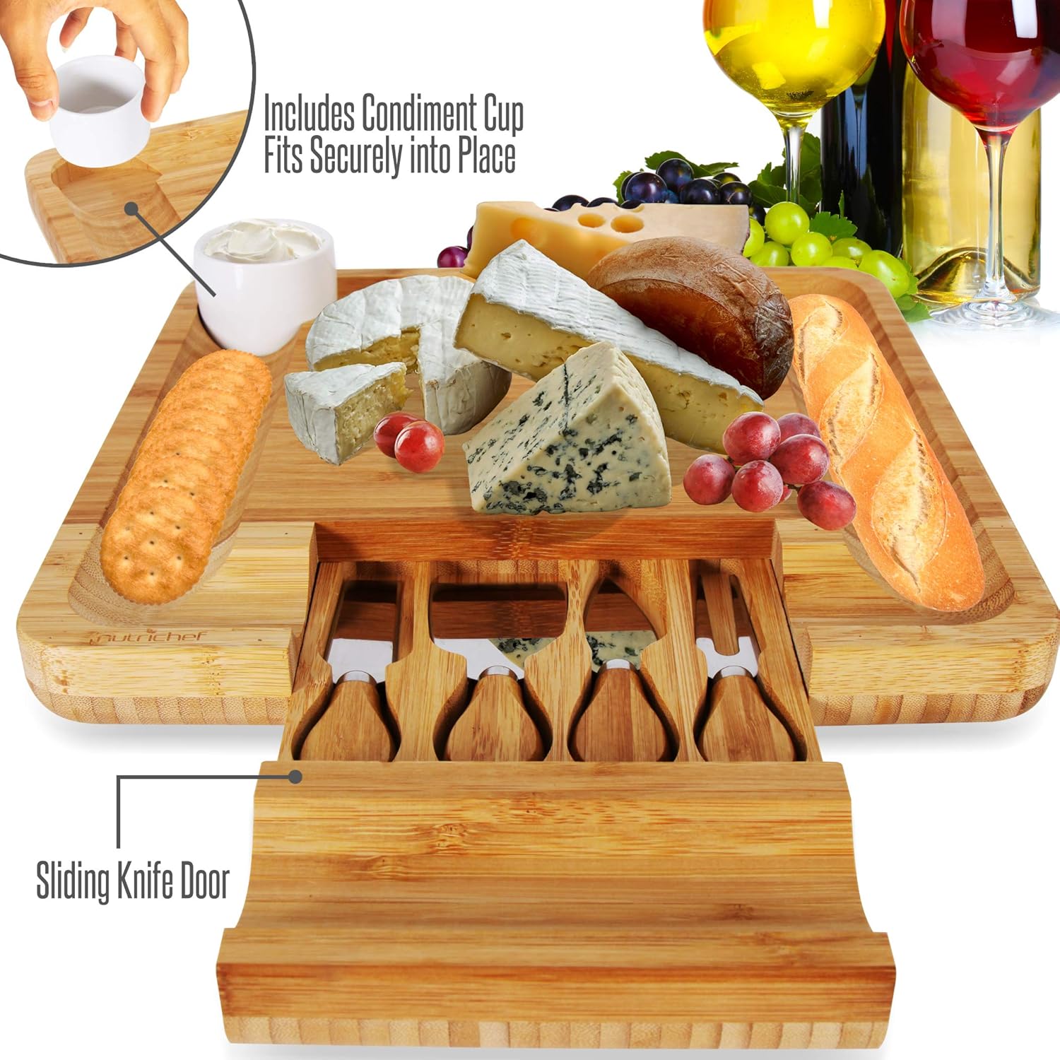 Bamboo Cheese Cutting Board Se – Bamboo Cutting Board Bewertung und Preis
