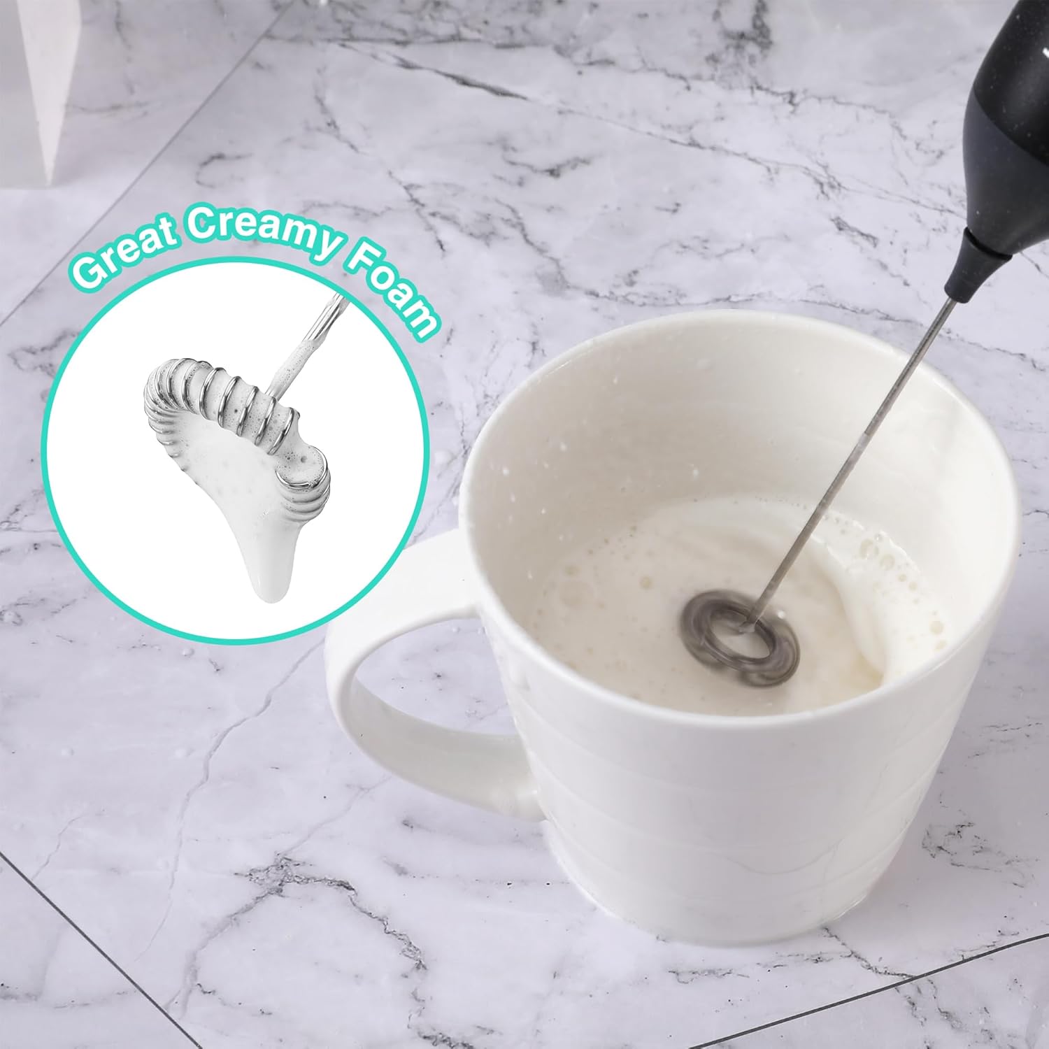Rechargeable Milk Frother Wand – Milk Frother Bewertung und Preis