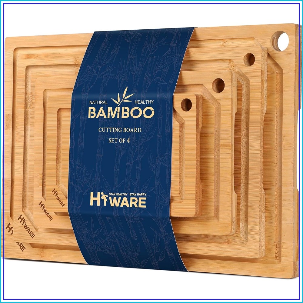 4-Piece Extra Large Bamboo Cut – Bamboo Cutting Board Bewertung und Preis