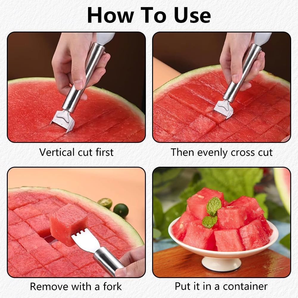 2-in-1 Stainless Steel Fruit C – Watermelon Slicer Cutter Bewertung und Preis