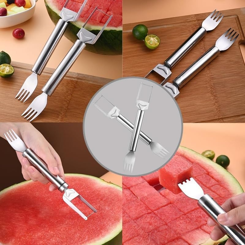 2-in-1 Stainless Steel Fruit C – Watermelon Slicer Cutter Bewertung und Preis