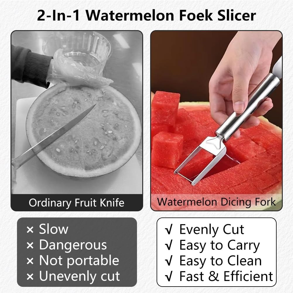 2-in-1 Stainless Steel Fruit C – Watermelon Slicer Cutter Bewertung und Preis