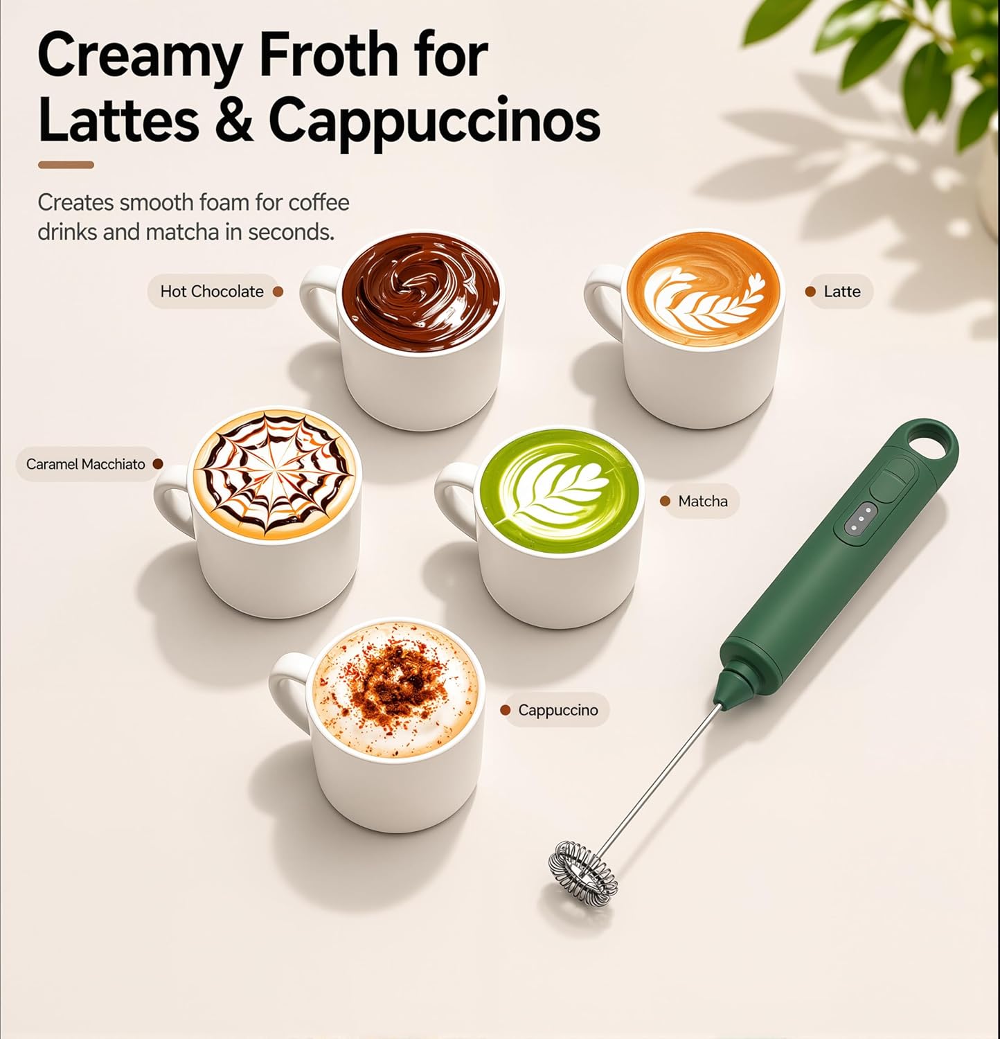 Handheld Milk Frother 3 Speed  – Milk Frother Bewertung und Preis