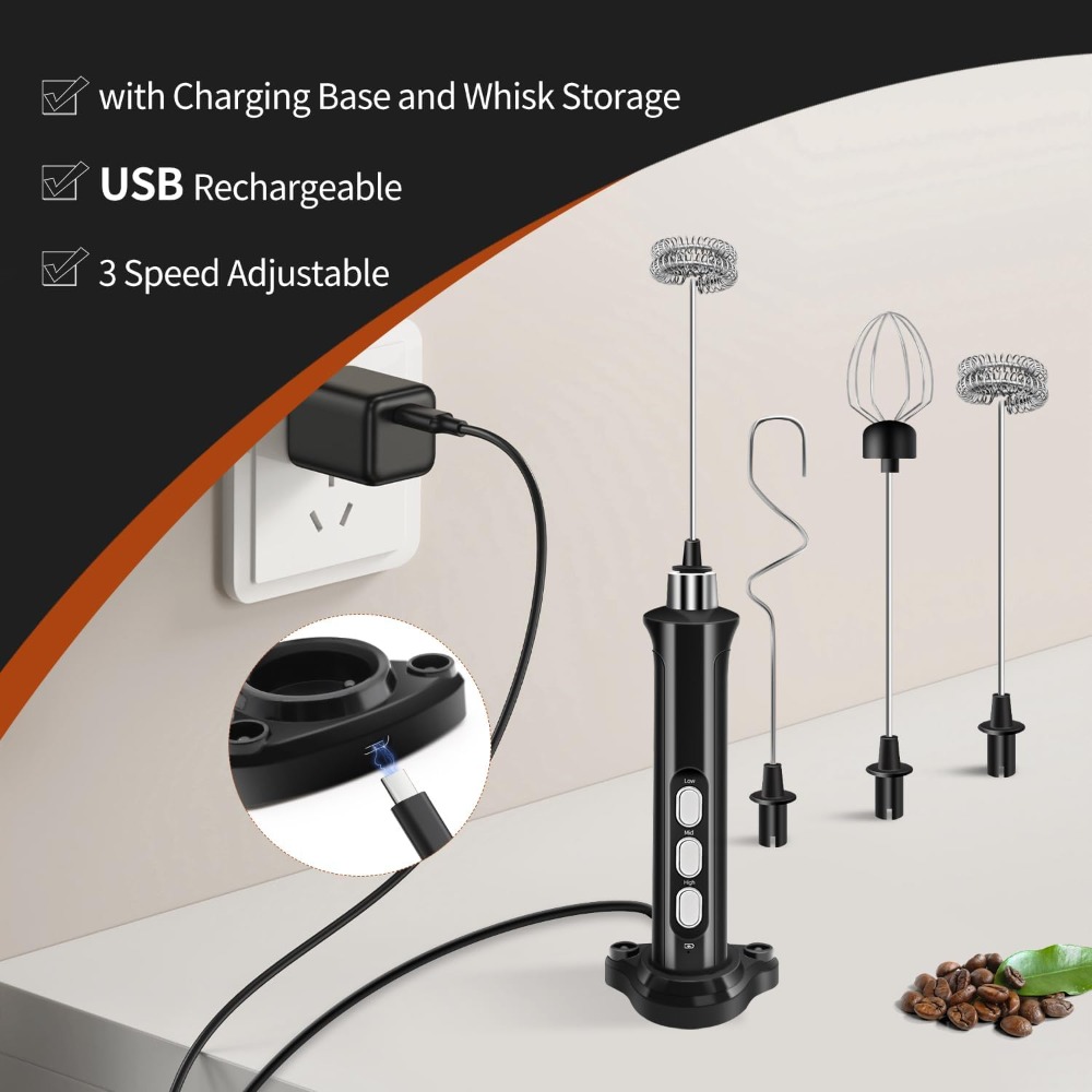 Rechargeable Milk Frother Hand – Milk Frother Bewertung und Preis