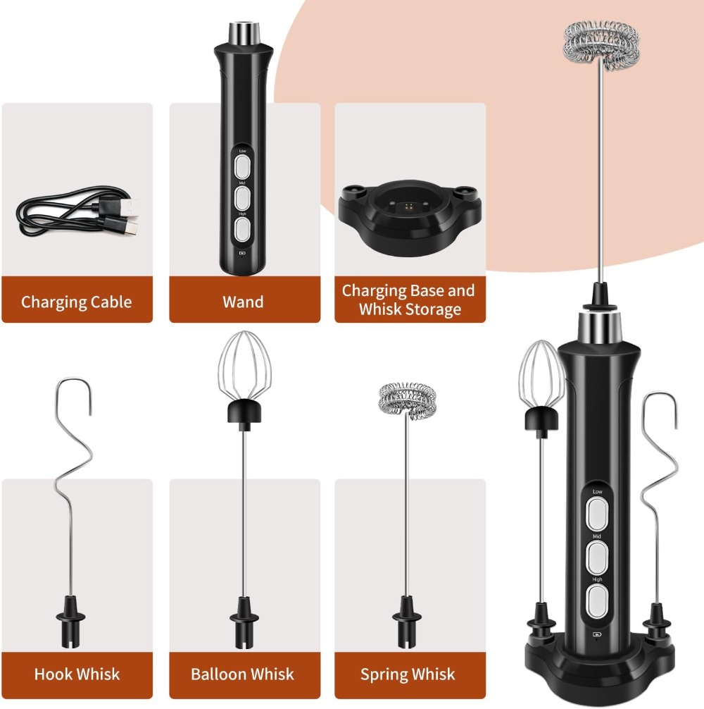 Rechargeable Milk Frother Hand – Milk Frother Bewertung und Preis