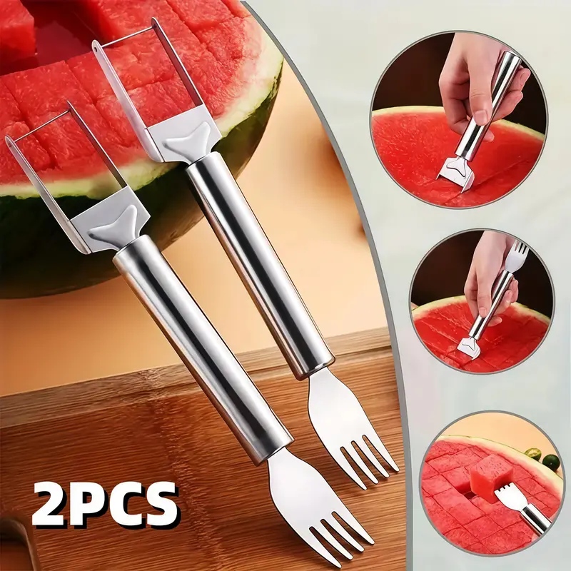 2-in-1 Stainless Steel Waterme – Watermelon Slicer Cutter Bewertung und Preis